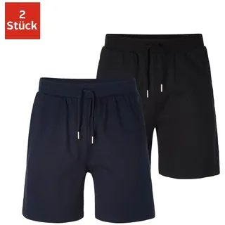 AUTHENTIC LE JOGGER Schlafshorts »kurze Relaxshort, mit Kordel, Jogginghose, aus reiner Baumwolle AUTHENTIC LE JOGGER navy, schwarz