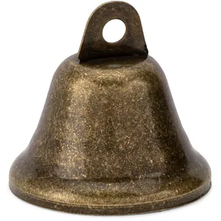 NKlaus Space Clearing Glocke aus Eisen 3,5x3,7cm Klang bronzegefärbt Weihnachtsglocke 1210
