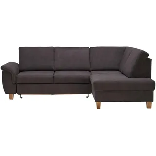 Cantus Ecksofa , Graubraun , Textil , Eiche , Uni , Ottomane rechts, L-Form , 253x185 cm , Stoffauswahl, seitenverkehrt erhältlich, Schlafen auf Sitzhöhe, Hocker erhältlich, Rücken echt , Wohnzimmer, Sofas & Couches, Wohnlandschaften, Ecksofas