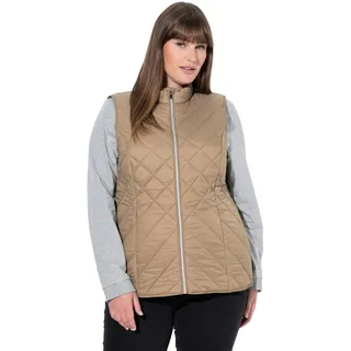 Ulla Popken Damen Weste hellbraun 42+