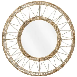 Mica Ludy Rattan Spiegel Ø60 cm Hellbraun