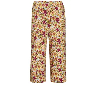 GOLDNER 7/8-Hose »Kurzgröße Druckhose Louisa mit weichem Fall«, bunt