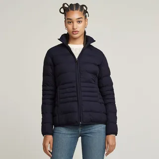 G-STAR Steppjacke "Light Weight Pdd Jacket" ohne Kapuze mit Logo Stickerei am Ärmel, osaka blau