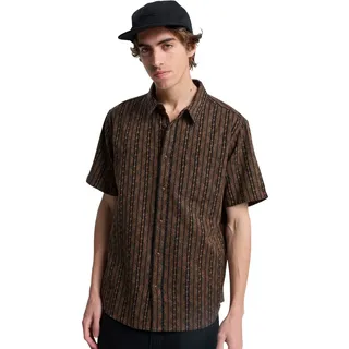 Kurzarmhemd QUIKSILVER "Horizons", Herren, Gr. M, US-Größen, schwarz horizons, Obermaterial: 100% Walkfrottier;, Hemden Kurzarmhemd