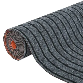 tonchean Teppich Läufer Flur 90x300cm rutschfeste Waschbar Küchenteppiche Teppichläufer Eingangsteppich Schmutzfangmatte Meterware Fußmatte für Eingangsbereich, Küchen, Korridor, Waschküche, Grau