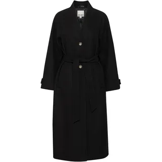 Wintermantel ICHI "Damen Jacke IHJANNET", Damen, Gr. 36, schwarz, Obermaterial: 100% Polyester PES., Mäntel Wintermantel