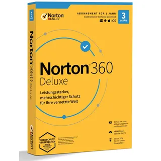 NortonLifeLock 360 Deluxe 2026 ESD 3 Geräte 12 Monate DE Win Mac Android