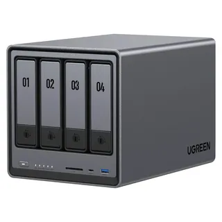 Ugreen NASync DXP4800 NAS Compact N100 8 GB DDR5 0 TB UGOS Pro Schwarz