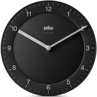 Braun Funkwanduhr 20,0 cm BC 06 B-DCF schwarz