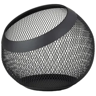 JUSTINUS Obstkorb Ø Schwarz - BHT 23x20x23 cm