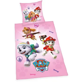 Herding PAW PATROL Wendemotiv Rosa 135 x 200 cm + 80 x 80 cm