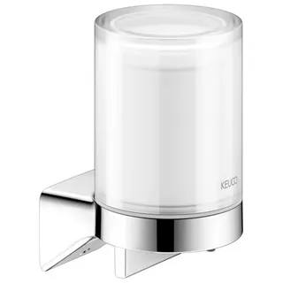 KEUCO AVENO Seifenspender für Flüssigseife, Füllmenge 180 ml, Echtkristall-Stulpgas mattiert, 14652019000, Farbe: Verchromt