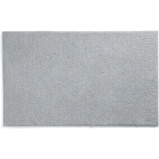 kela Badematte rutschfest 50 x 80 x 1,5 cm Maja, Badezimmerteppich grau, waschbar, recyceltes Polyester, Flauschiger Badvorleger