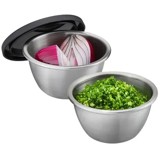 GEFU RINO 2-tlg. Silber/Weiß 8 cm