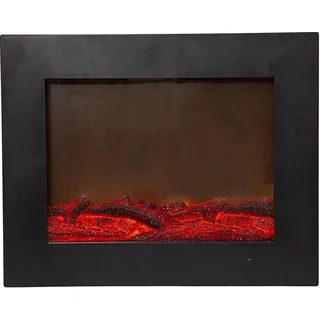 LED Deko-Kamin ,Fireplace, Batterie, Timer, 40x50x14,5 cm - Schwarz