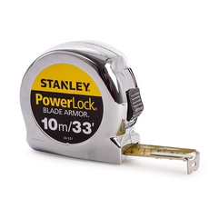 Stanley 0-33-531 Powerlock Bandmaß, 10 m