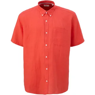 s.Oliver Big Size Herren 2148419 Leinenhemd Kurzarm, rot 2507, 4XL