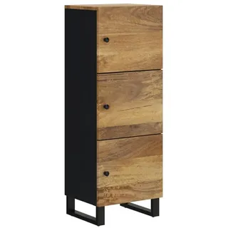 vidaXL Highboard mit 3 Türen 40x33x110 cm Massivholz Mango - Eisen