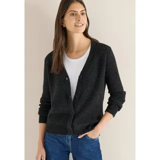 Cecil Federgarn Cardigan Schwarz XL