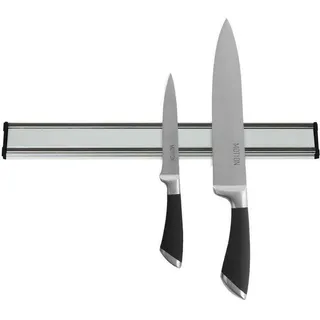 ORION Magnetische Messerleiste Magnetleiste für Messer Messerhalter 39 cm - Silber