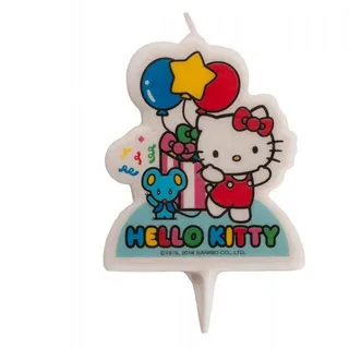 Dekora Hello Kitty Geburtstagskerze 7 cm mehrfarbig