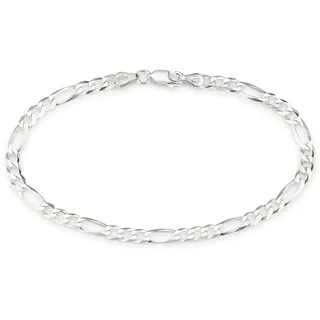 Armband BRUNO BANANI "Schmuck Geschenk Silber 925 Armschmuck Armkette Figarokette" Gr. 21, silber (silberfarben), Armbänder, Herren, 21, Silber 925 (Sterlingsilber), Armband