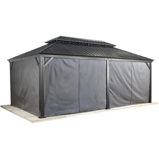 Sojag Seitenteile Messina Breite: 598 cm, Polyester, dunkelgrau