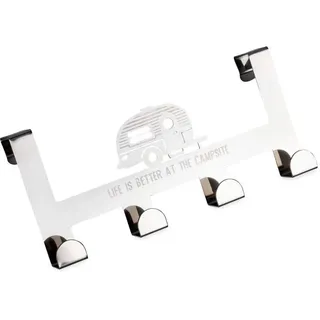 Camco Life is Better at The Campingplatz Handtuchhalter für die Tür, bequem zu bedienen und passt für bis zu 3,8 cm Dicke Standard-Innentüren