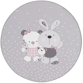 PICCOLA Haus 64824 – Teppich, 80 cm, grau und rosa