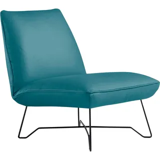 Egoitaliano Sessel EGOITALIANO "Lia Loungesessel, elegant und stylisch, toller Sitzkomfort", blau (türkis), B:62cm H:73cm T:79cm, Sessel, Sessel, extravaganter Designsessel, Solitärsessel