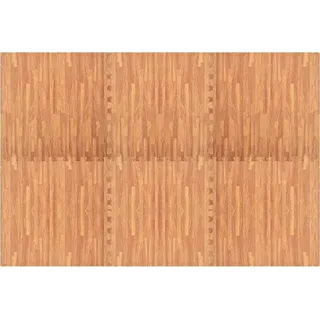 vidaXL Bodenmatten 6 Stk. Holzmaserung 2,16 m2 EVA-Schaumstoff - Braun