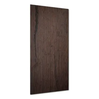 Wallario selbstklebende Duschrückwand 80 x 200 cm mit Motiv Holz-Optik Textur dunkelbraunes Holz - Wandverkleidung mit Hochglanzlaminat in Glasoptik