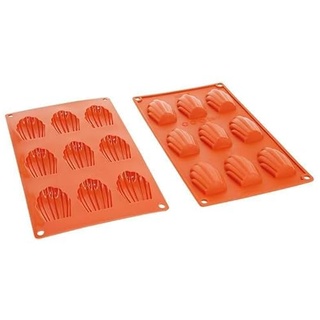 Déco Relief - Backform aus Silikon, 9 Madeleines, 6,8 x 4,5 x 1,7 cm – Kuchenform zum Backen – professionelles Material