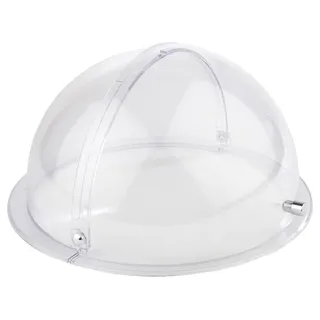 APS Rolltop-Haube, Abdeckung, Büffethelfer, transparente Rolltop-Haube aus SAN, 38 x 38 cm, 20 cm Höhe