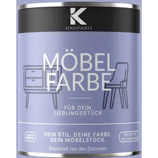 Kenzopaints 750ml Möbelfarbe Möbellack - Blauviolett von den Dolomiten - Lila
