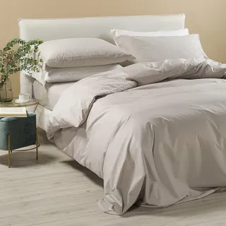 Caleffi Bettwäsche Set 4teilig aus 100% Baumwolle – Weiches und Elegantes Duvet Cover, Waschbar & Pflegeleicht Bettbezug, Bettwaren & Bettwäsche -