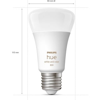 Philips Hue White & Color Ambiance E27 806lm 60W, 4er Pack