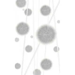 Komar Vliestapete , Grau, Weiß , Abstraktes , 150x250 cm , Fsc , Tapeten & Wandverkleidungen, Vliestapeten