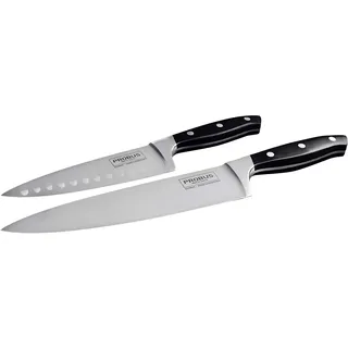 Probus Messerset 20 cm/15 cm Schwarz/Silber