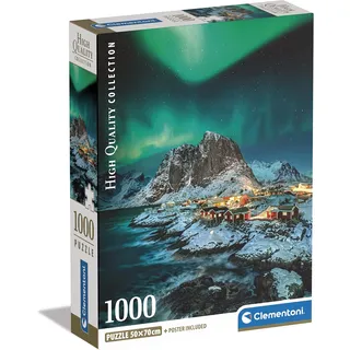 CLEMENTONI - 39775 Collection - Lofoten Islands - 1000 Teile - Puzzle für Erwachsene, hergestellt in Italien