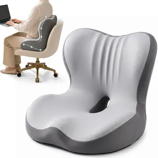 UtaUla Sitzkissen Orthopädisches, Sitzkissen mit Rückenlehne, Ergonomisches Sitzkissens, für Bürostühle, Autos und Gaming-Zimmer
