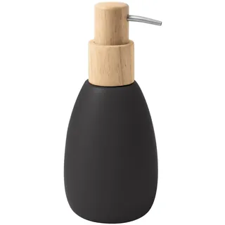 Spirella - Seifenspender Sven, aus Polyresin 260 ml für EIN Elegantes und praktisches Badezimmer, ideal für den täglichen Gebrauch und modernes Design, matt schwarz
