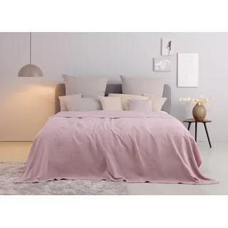 OTTO home Mira Bettüberwurf 250 x 250 cm Rosa