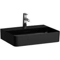 Laufen VAL Waschtisch, unterbaufähig, ohne Hahnloch, ohne Überlauf, 550x420mm, H810282, Farbe: Schwarz Matt