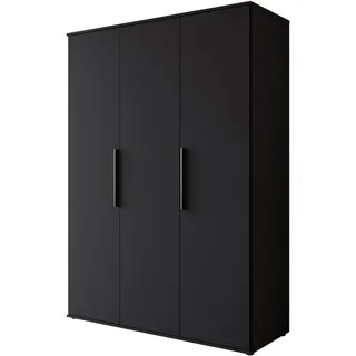 otto home INOSIGN Kleiderschrank »LAGOS Wäscheschrank, Garderobe, schwarze Griffe, Made in Europe« Moderner Drehtürenschrank, FSC-zertifiziert, Schlafzimmerschrank, schwarz