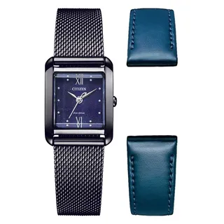 Citizen Eco-Drive Square Edelstahl 22 mm EW5597-63L