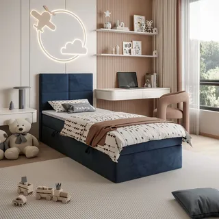 CROSS MINI Kontinentalbett mit Matratze und Topper, 80x200 Royal Velvet 234