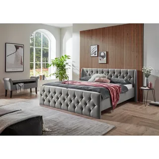 Atlantic Home Collection Bettgestell »TAMINA mit Chesterfieldoptik Kopf- und Fußteil« in zwei Breiten und vier Farben erhältlich,