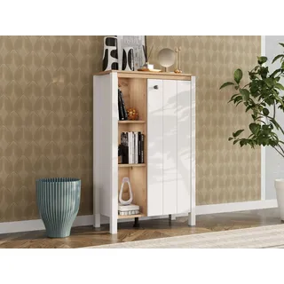 Home Affaire Vitrine Bedford 73 x 33,5 x 117,5 cm Weiß