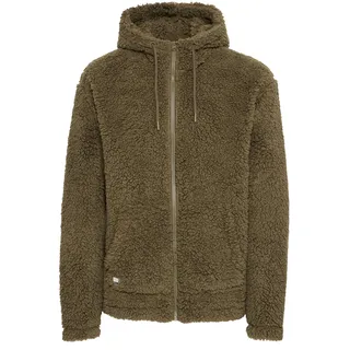 Funktions-Kapuzensweatjacke 11 PROJECT "Fellimitatjacke PRDaag", Herren, Gr. XL, grün (ivy grün), Obermaterial: 100% Polyester PES., Sweatjacken Funktions-Kapuzensweatjacke